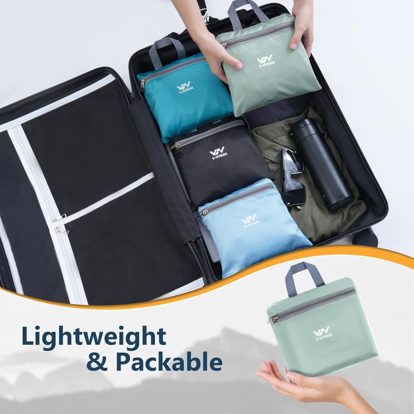 15L Foldable Hiking Backpack,Lightweight Packable Waterproof Machine Washable Daypack with Chest Strap,Small Folding Pack for Travel/Walking for Men&Women-0.52LB Grey