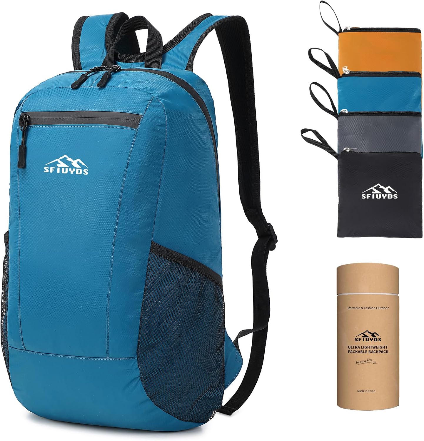 15L Lightweight Hiking Backpack Small,Waterproof Hiking Daypack,Foldable Backpack for Travel,Ultralight Daypack