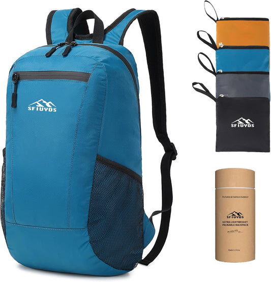 15L Lightweight Hiking Backpack Small,Waterproof Hiking Daypack,Foldable Backpack for Travel,Ultralight Daypack