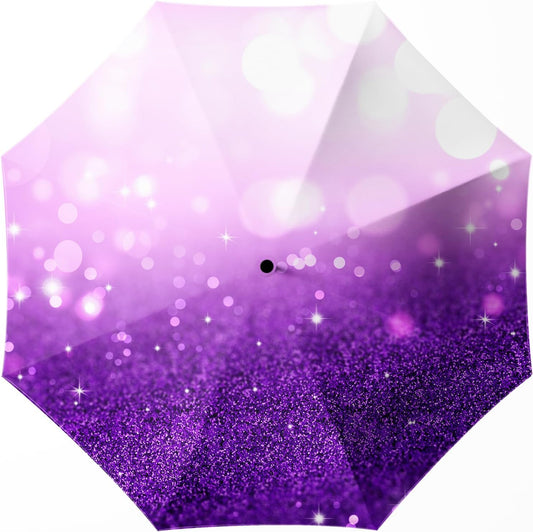 Small Compact Travel Automatic Folding Umbrella for Women, Portable Lightweight, Rain, Wind, UV Sun Shade