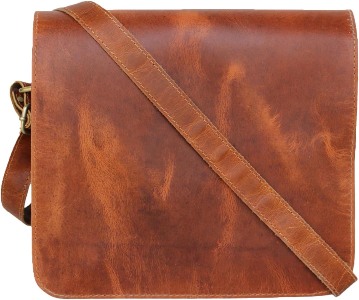 leather messenger bag laptop case office briefcase gift for men computer distressed shoulder bag