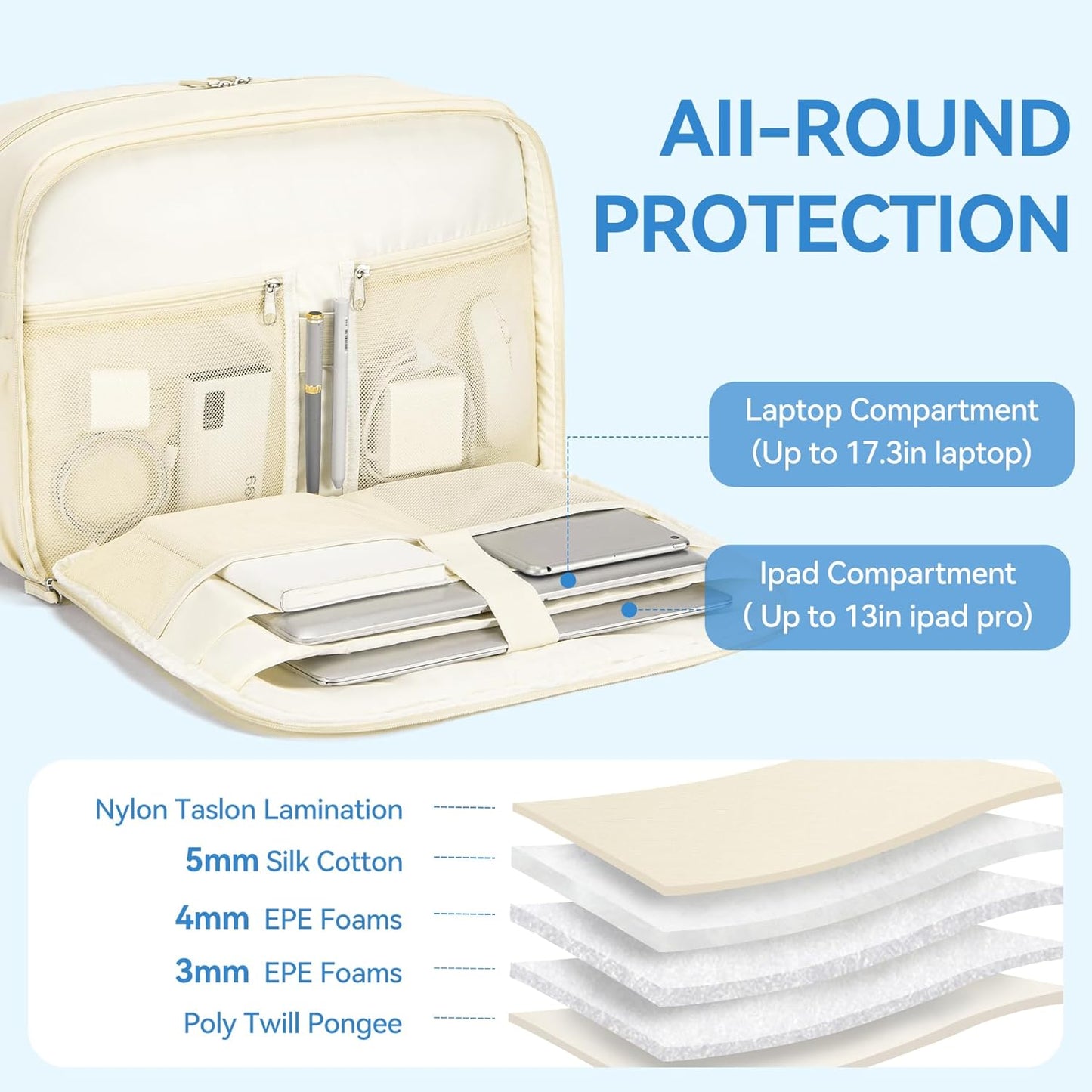 CLUCI Weekender Travel Bag for Women Puffer Tote Bag Carry On Duffle Overnight Bags with Shoe Compartment