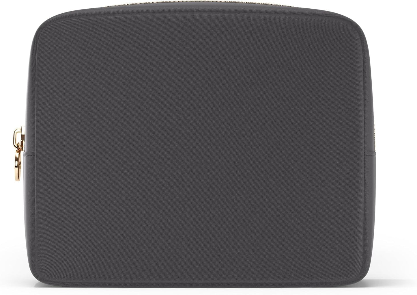 Embla Makeup Bag Travel Cosmetics Pouch and Toiletry Bag, Nylon Zipper Pouch Purse, Cute Make Up Organizer Storage Tote for Women Girls, Waterproof Travel Skincare Case, Large Makeup Bags, Grey