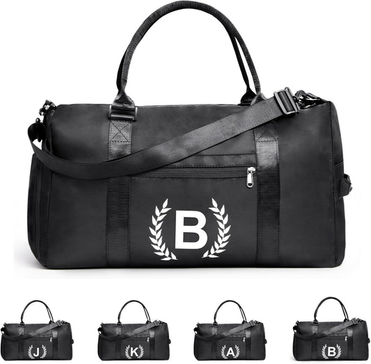 Gym Bag for Women & Men, Fitness Workout Sports Travel Duffle Bag with Wet Pocket & Shoes Compartment, Great Present for Gym Lovers