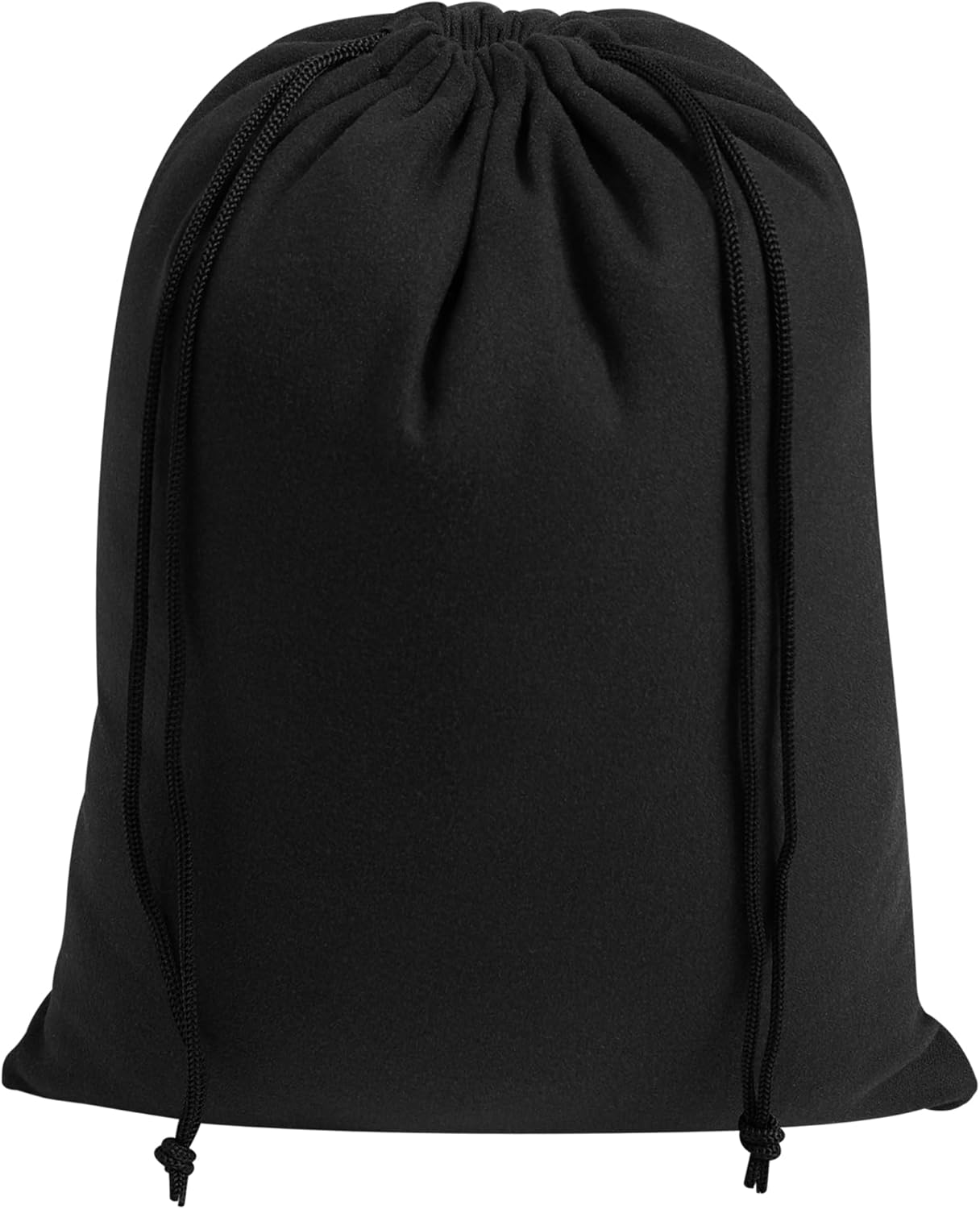 Premium Microfiber Drawstring Bags (Set of 5) – Multipurpose Travel Storage Pouches for Cords, Toiletries, Jewelry, Shoes – Durable Organizer with Strong Drawstring Closure (Black, 7 x 9 Inches)