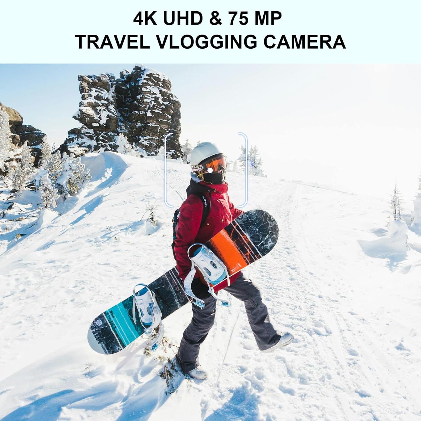 Yatao Cameras for Photography & Vlogging,75MP 4K Digital Camera with Flip Touchscreen, 10X Optical Zoom, WiFi, 64GB TF Card, Card Reader, Compact YouTube Camera for Travel, Beginners, Creators