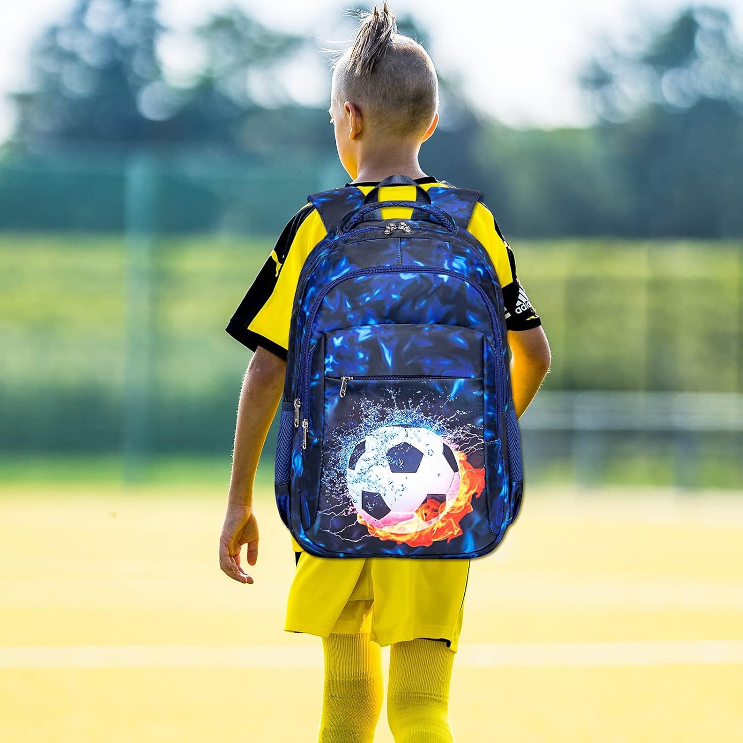 LEDAOU School Backpack for Boys Girls Kids Bookbag Elementary Primary Middle School Bag Travel Back Pack for Ages 6-14