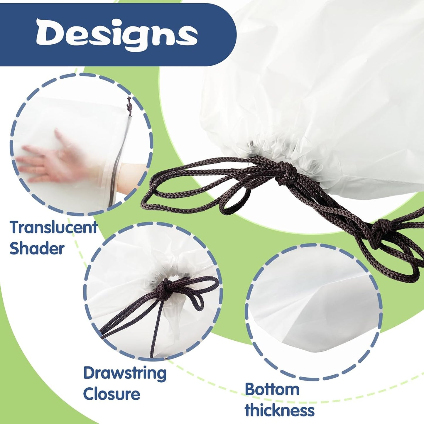 100 Pcs Translucent Shoes Bags for Travel,Large Clear Shoe Organizers,Drawstring Storage Bags with Rope for Men and Women (11.8 x 15.7 Inches)