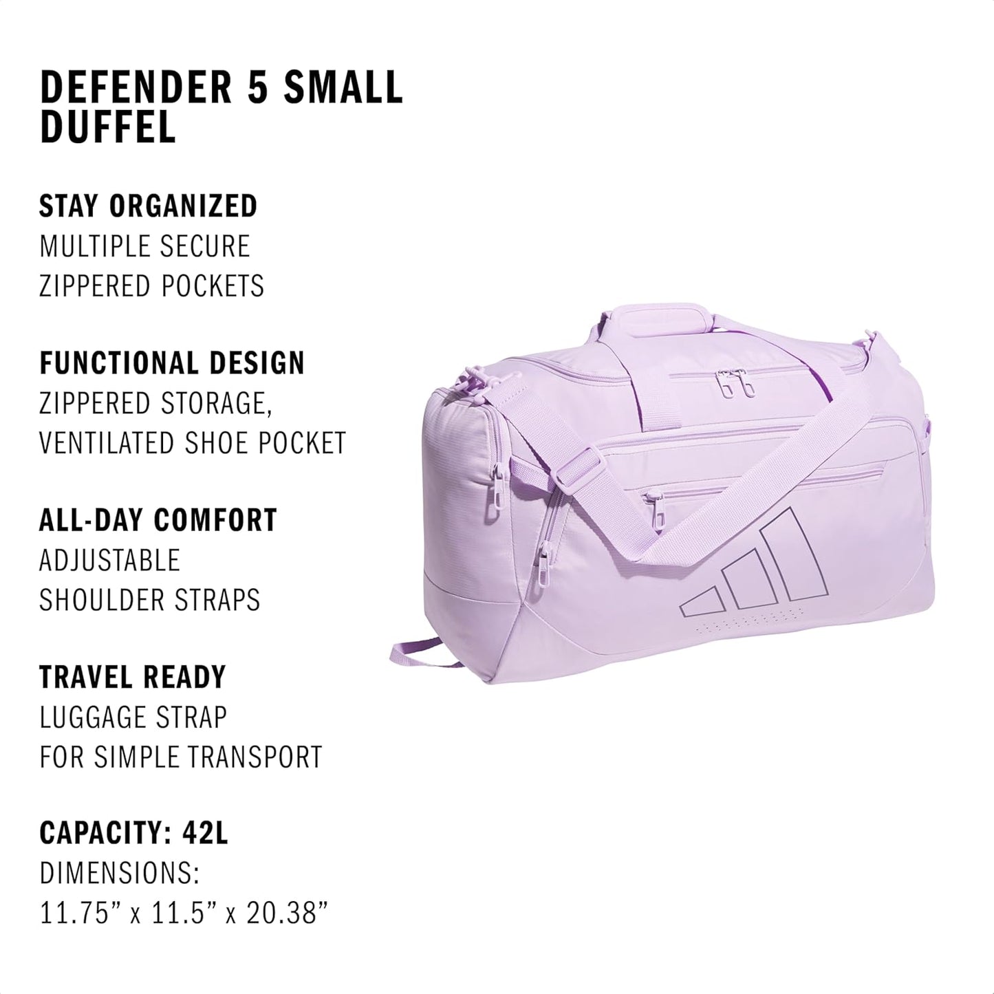 adidas Defender 5.0 Duffel Bag – Durable for Sports, Gym & Travel