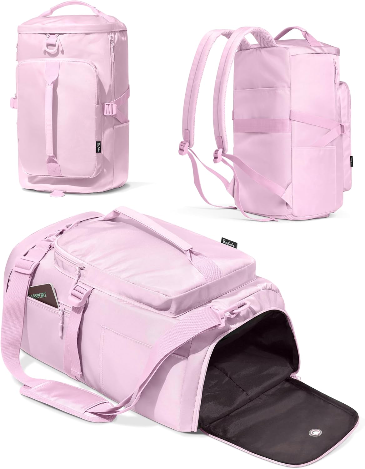 Gym Bag for Women with Shoe Compartment and Wet Pocket Convertible Gym Backpack workout Duffel Bag Multiple Pockets 30L