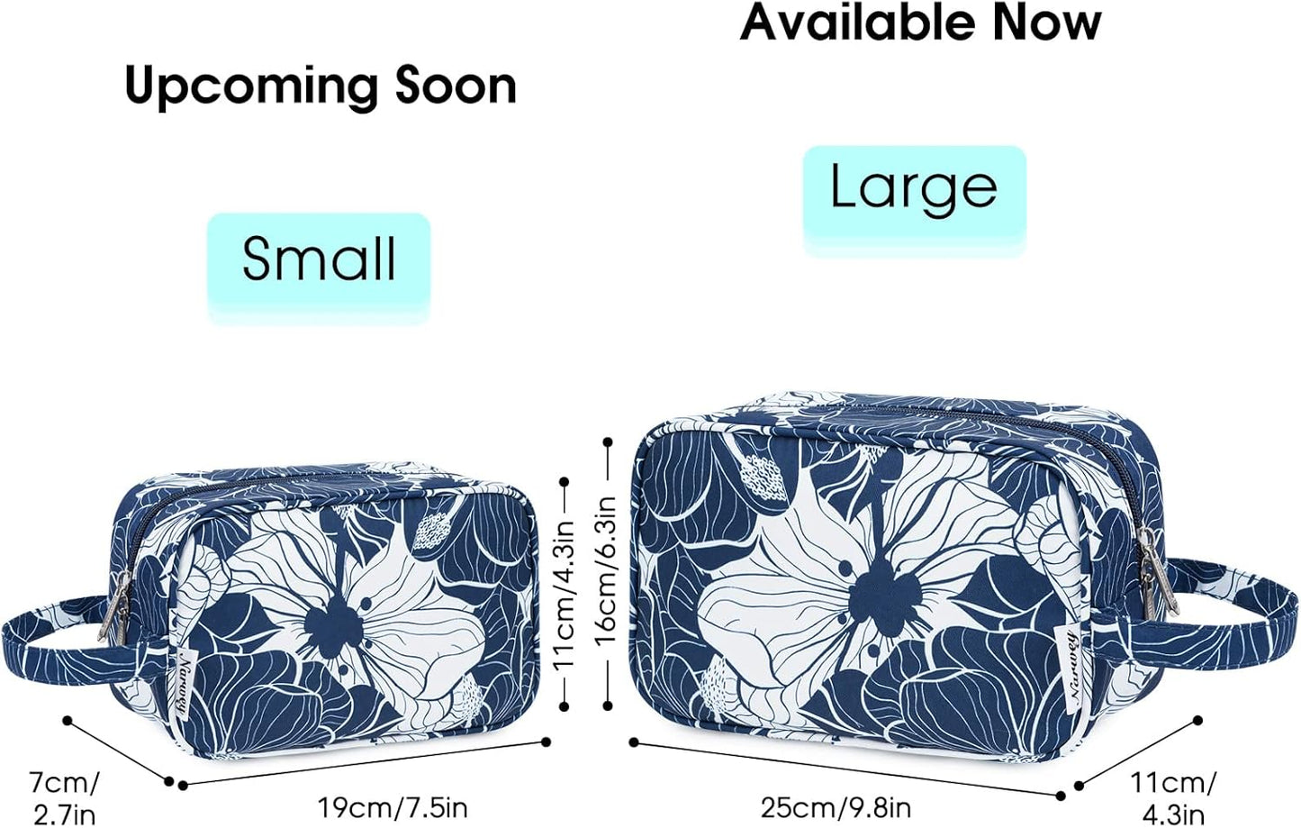 Narwey Travel Toiletry Bag for Women Traveling Dopp Kit Men Travel Bag for Toiletries Cosmetic Bag Makeup Bag Medicine Bag for Traveling