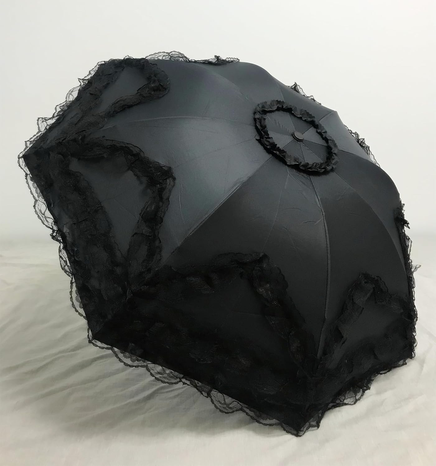 Vintage Lace Parasol Gothic Lolita Umbrella UV Sun Protection Witch Cosplay Photoshoot Props Party Decoration
