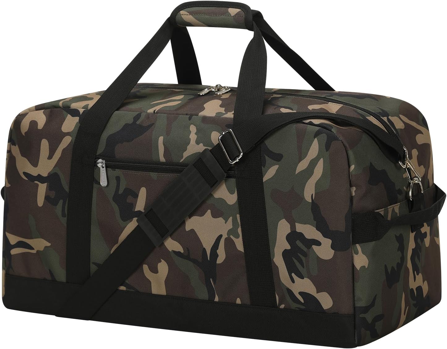 21 inch Gym Bag for Men - 40L Travel Duffel Bag Sport Duffle Bags for Weekend Overnight with Bottom Support (Camouflage)