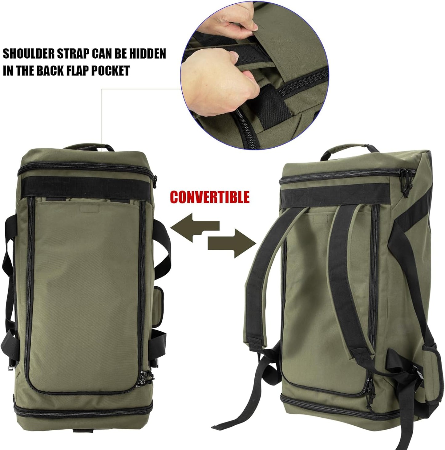 Large Duffle Bag,Gym Bags For Men Weekend Bag For Women Travel Backpack Carry On Sports Duffel Bag