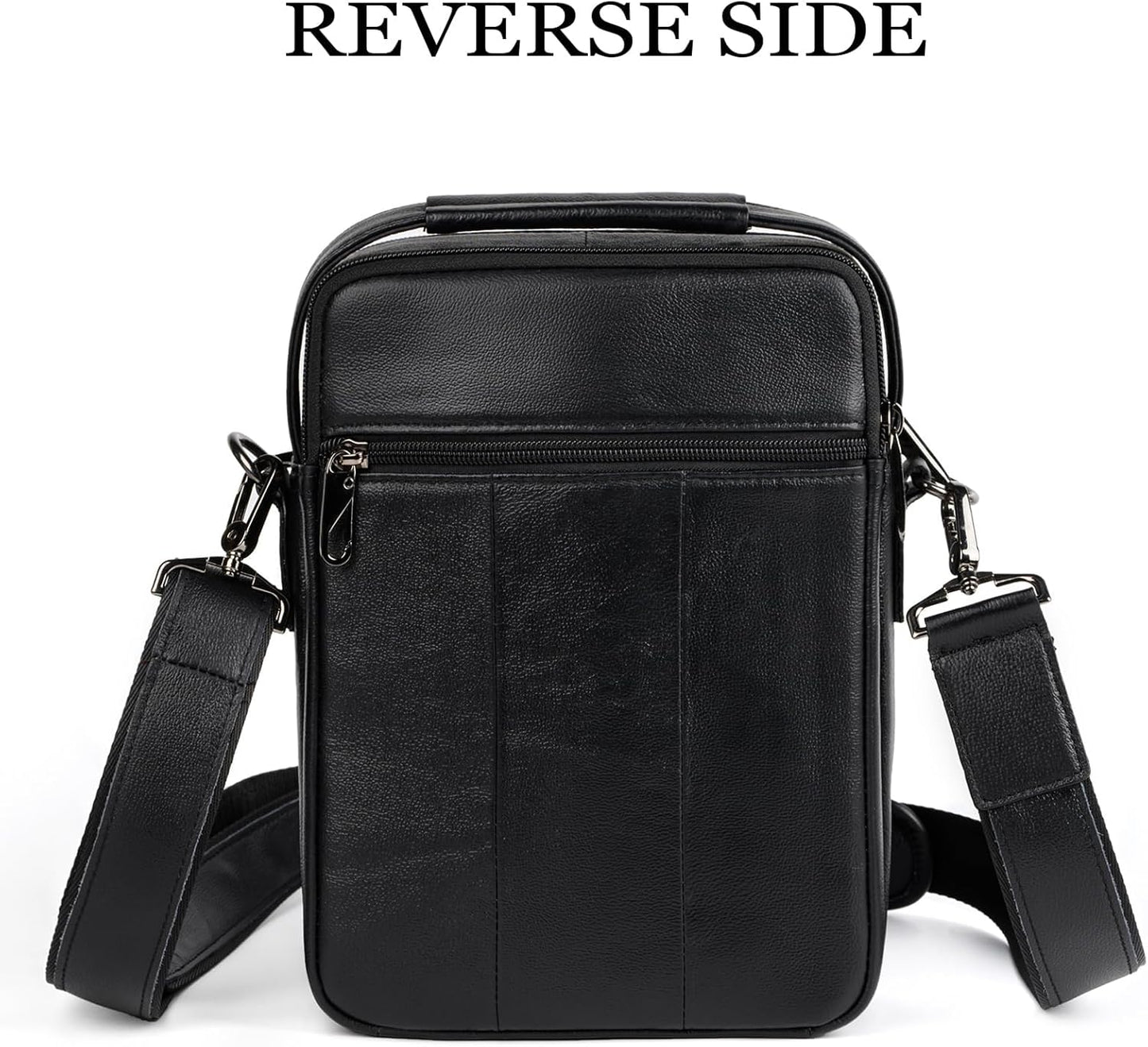 Leather Small Messenger for Men - Women Shoulder Chest Travel Bag - Crossbody Bag