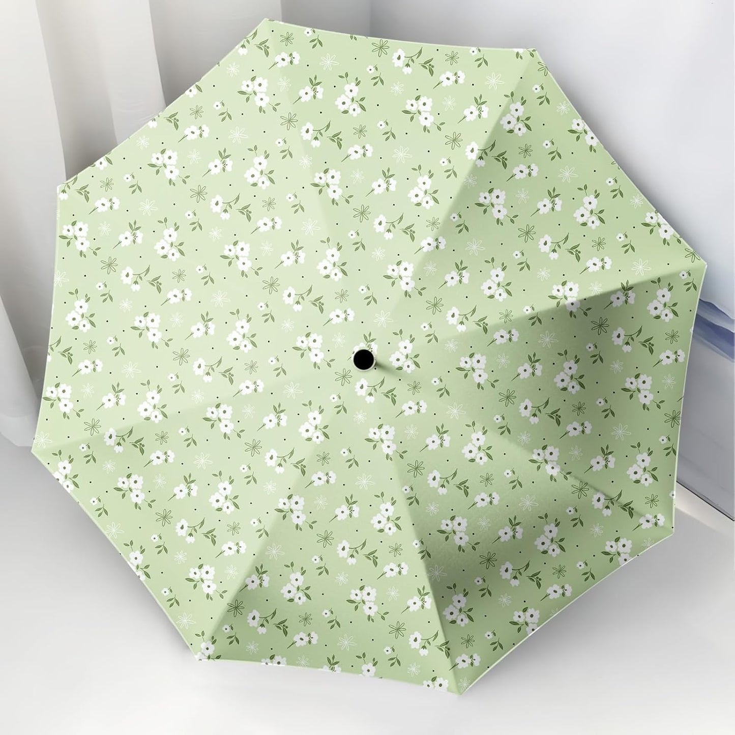 Small Travel Folding Umbrella for Girl, Portable, UV, SunShade, Compact, Automatic, Rain & Wind