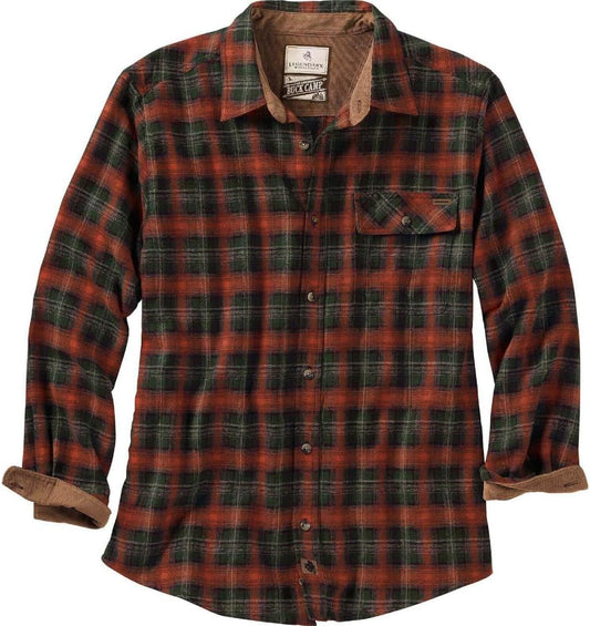 Legendary Whitetails Men's Flannel Shirt Long Sleeve Button Down 100% Cotton