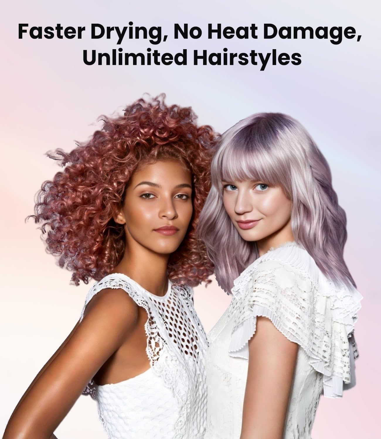 Hair Dryer: 150000 RPM Portable Professional High Speed Ionic Blow Dryer for Fast Drying, 500 Million Negative Ions Care & Heat Control & Low Noise with Magnetic Diffuser & Nozzle, 5 Temps & 3 Speeds