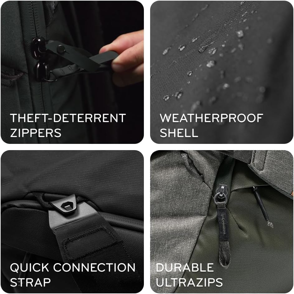 Peak Design Travel Duffel, Extra-Wide Single Zip Access, Weatherproof Shell, 4 External Pockets, Fits Packing Cubes & Camera Cubes, Ideal for Weekend Trips, Versatile Duffel Bag for Travel