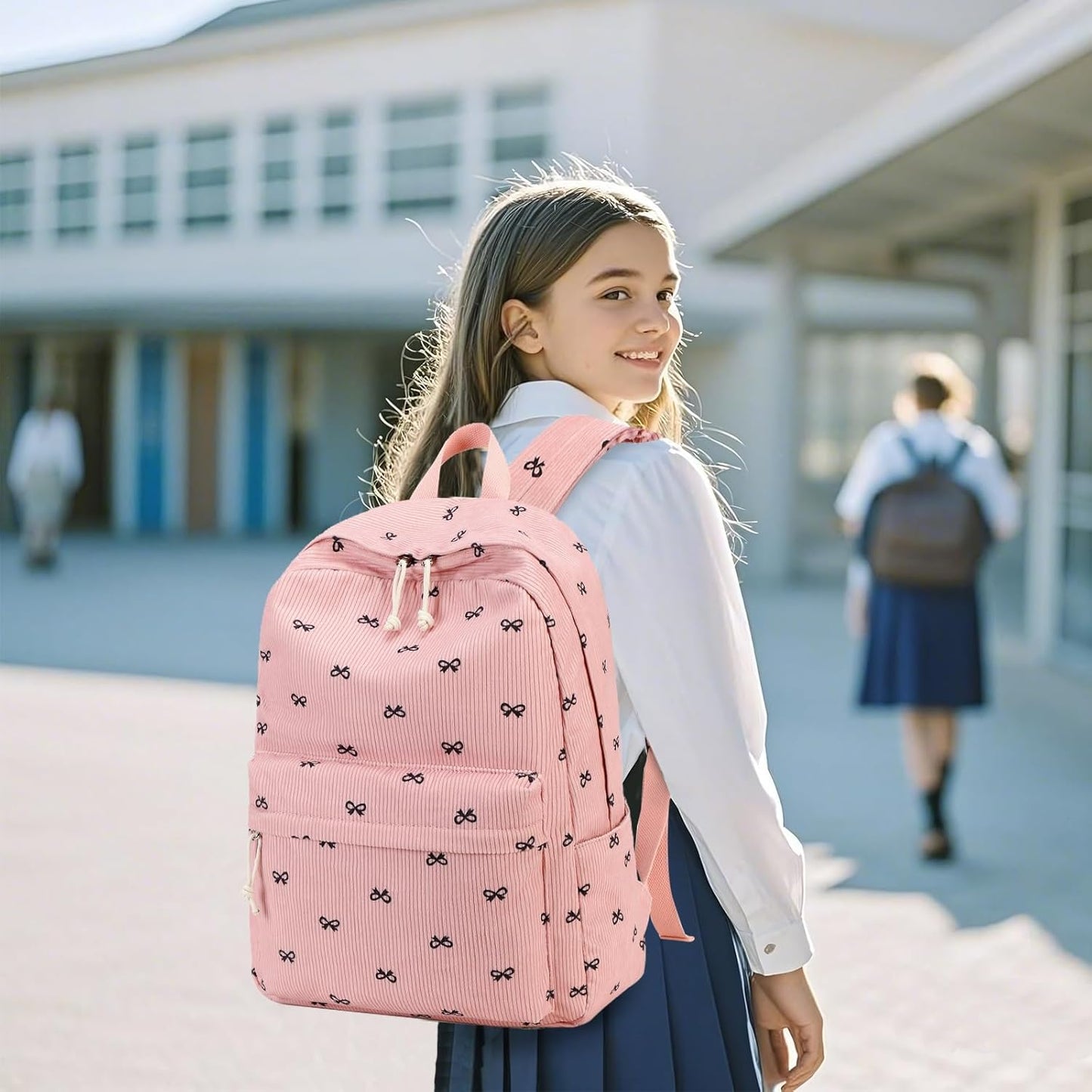 LEDAOU School Backpack Teen Girls Lightweight Bookbag Elementary Middle School Backpacks College Laptop Bag Travel Daypack