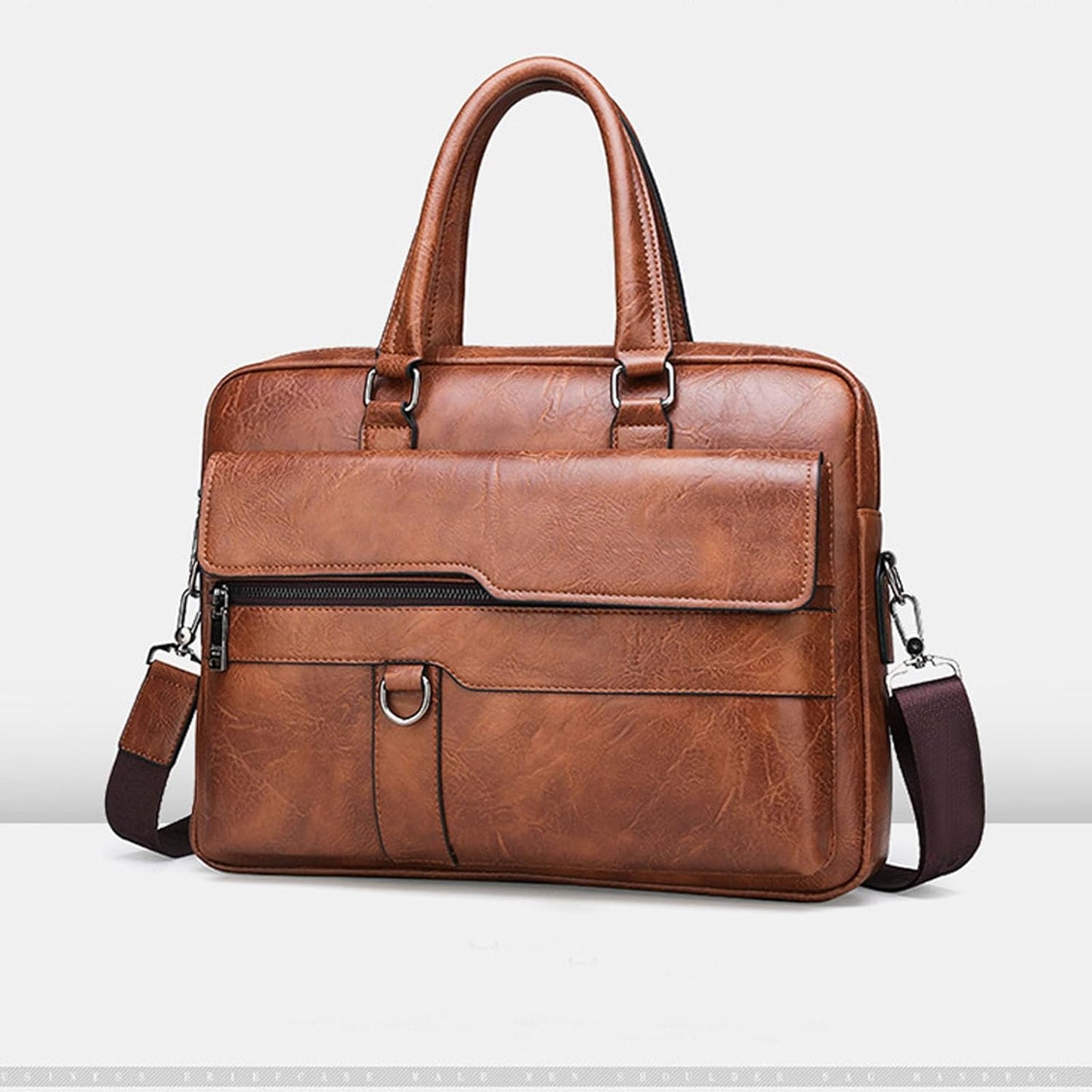 leather Laptop Bag for Men 16 inch Laptop Briefcase Waterproof,Handbags Shoulder Crossbody Bag Business