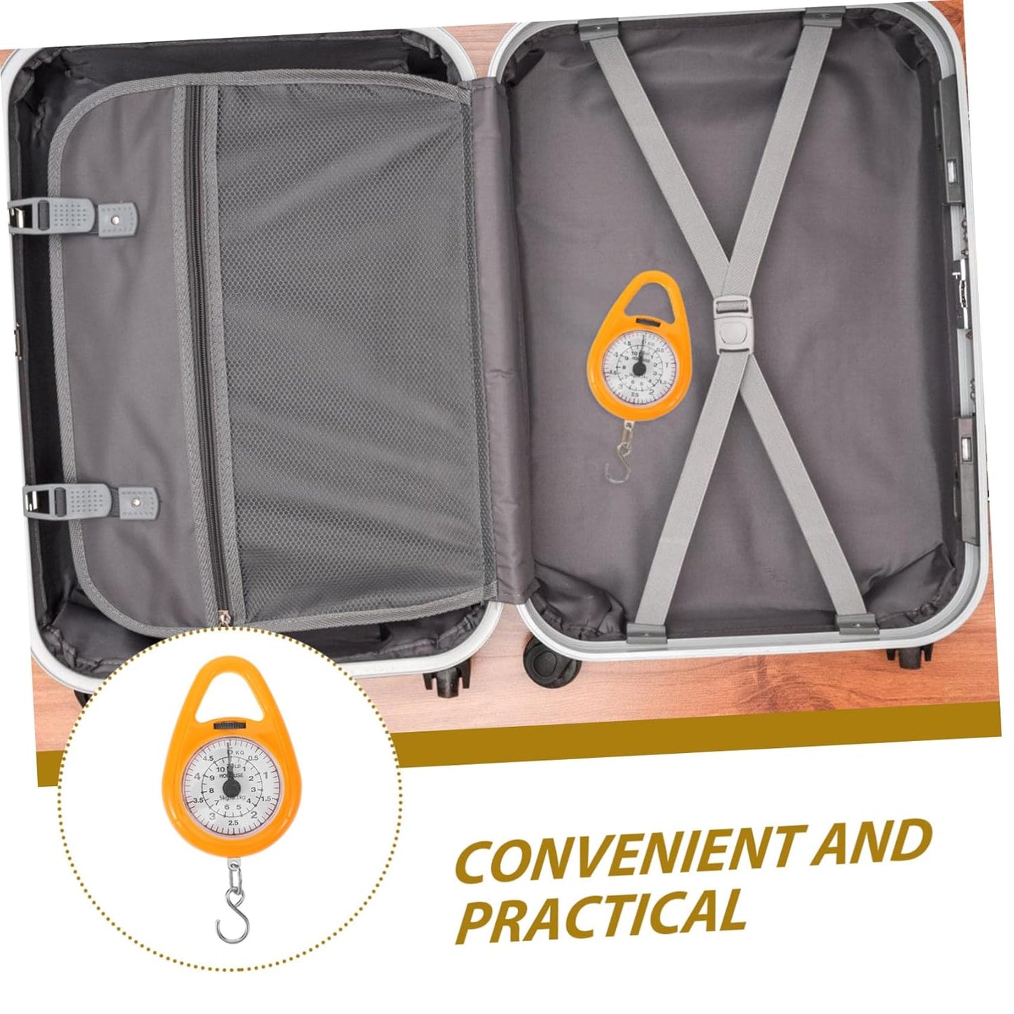 4pcs Portable Travel Scale Digital Luggage Weight Scale Spring for Handheld Weighing