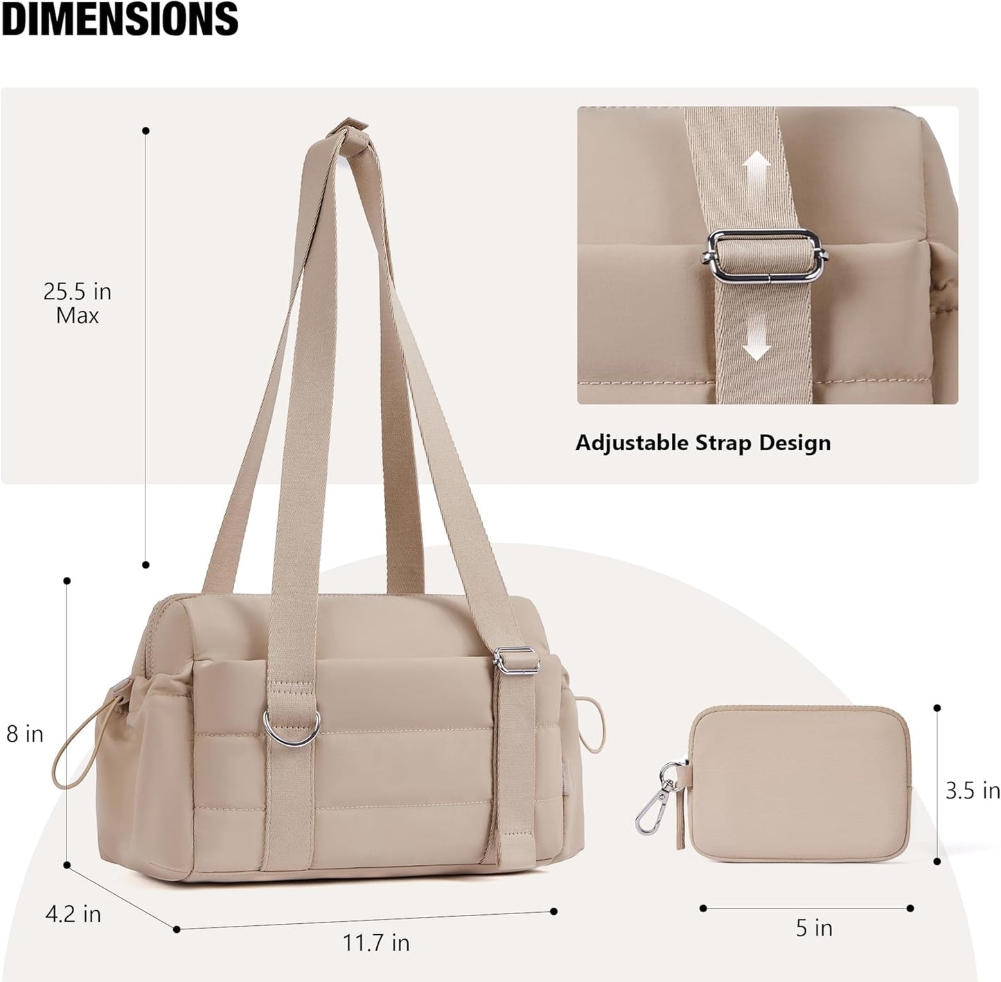 ROULENS Small Gym Bag for Women 2 Set Mini Gym Duffle Bag with Wet Compartment and Coin Wallet, Gym Tote Bag for Workout/Sport/Travel