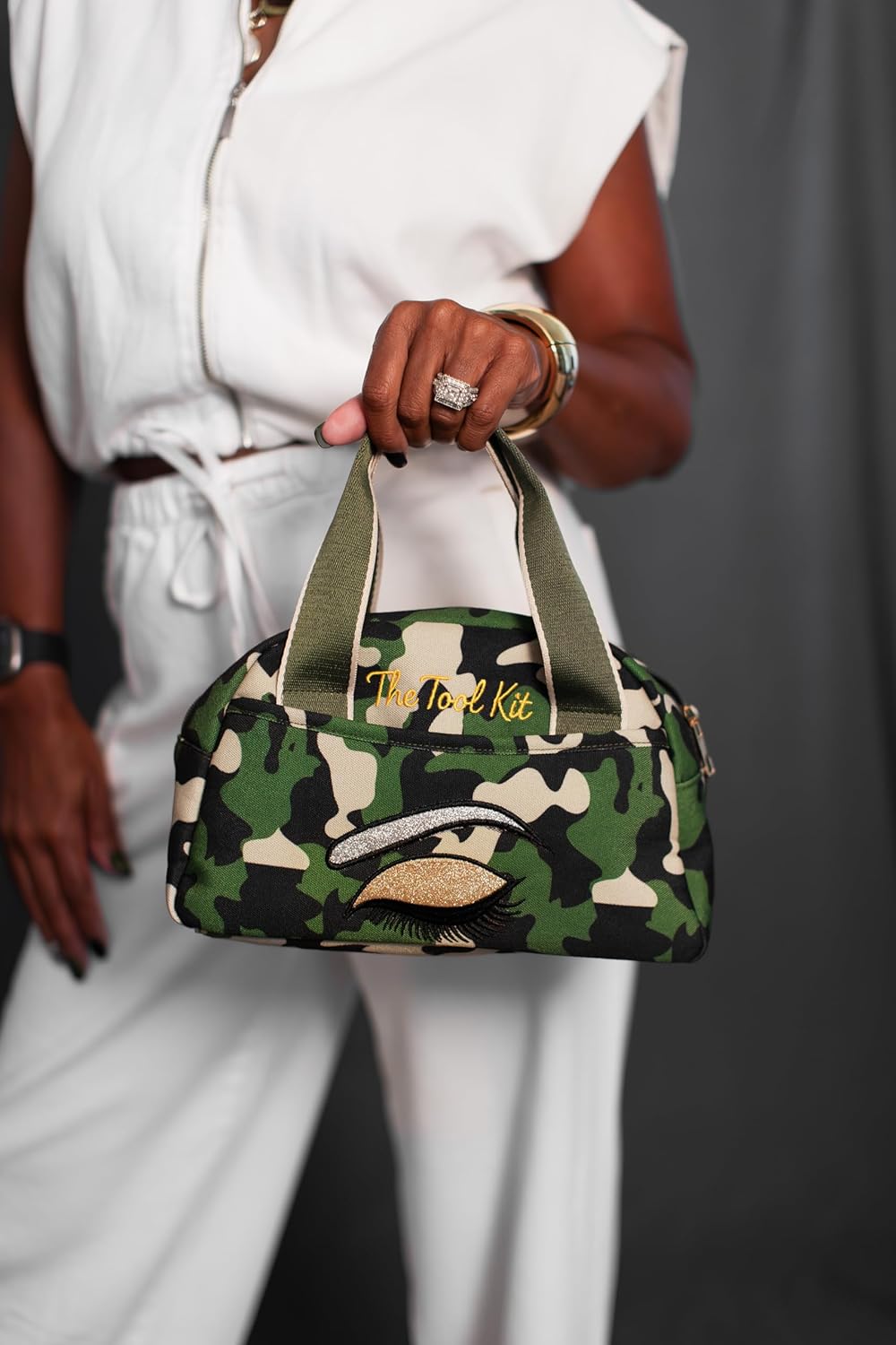 Beyond Shadow Ops™ Tool Kit – Luxe Collection Makeup Bag & Travel Accessories Organizer with Secure Compartments and Military-Inspired Design, 2 Lg Exterior pockets, Gift for Makeup Lovers