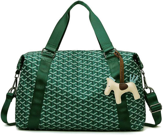 Sports Duffel Bag Travel Bag Weekender Bag Overnight Duffel Bag Gym Bag With Wet Pocket Green