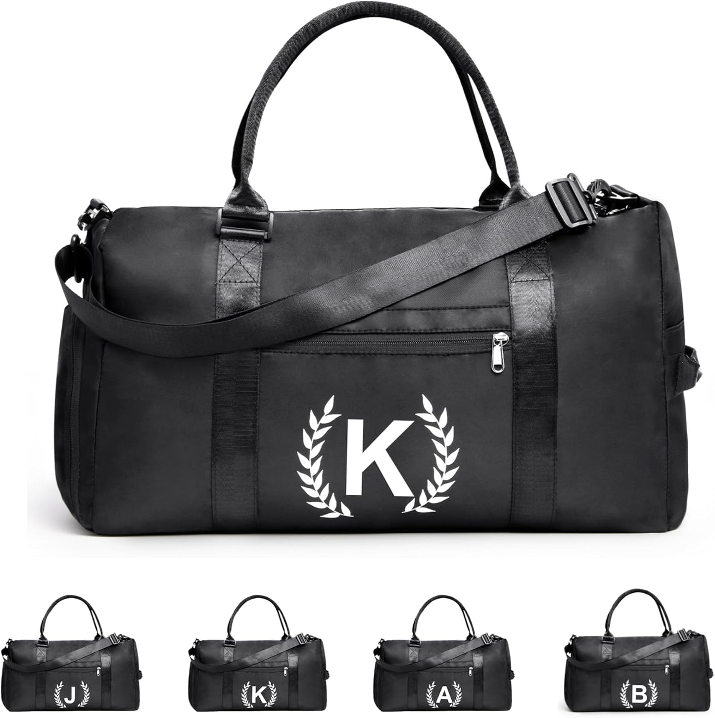 Gym Bag for Women & Men, Fitness Workout Sports Travel Duffle Bag with Wet Pocket & Shoes Compartment, Great Present for Gym Lovers