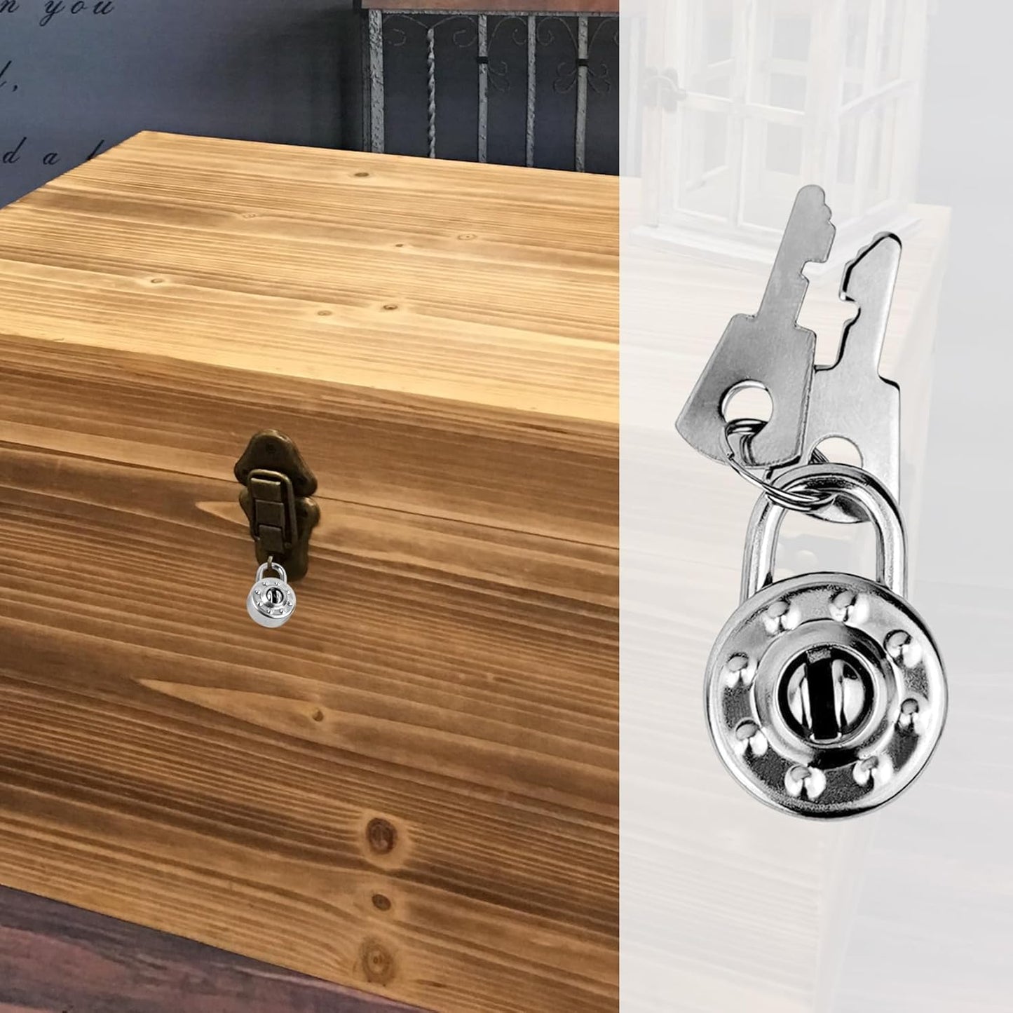 10 Pack Mini Diary Padlock, Small Locks with Keys, Tiny Luggage Locks for Travel, Journal, Jewelry, Backpack, Boxes (Circle, 10)