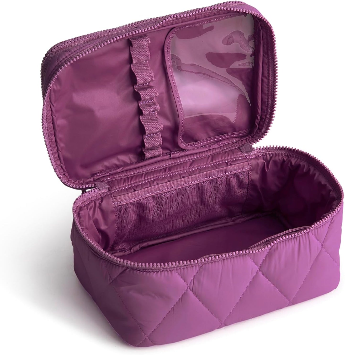 Vera Bradley Featherweight Brush Up Cosmetic Case, Iris Orchid