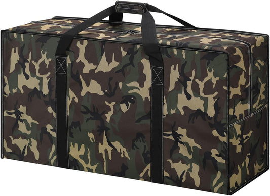 130L Extra Large Duffle Bag - 35 inch Heavy Duty & Water Resistant Duffel Bag Durable Luggage Storage Bag for Camping, Travel, Sports (Camo)
