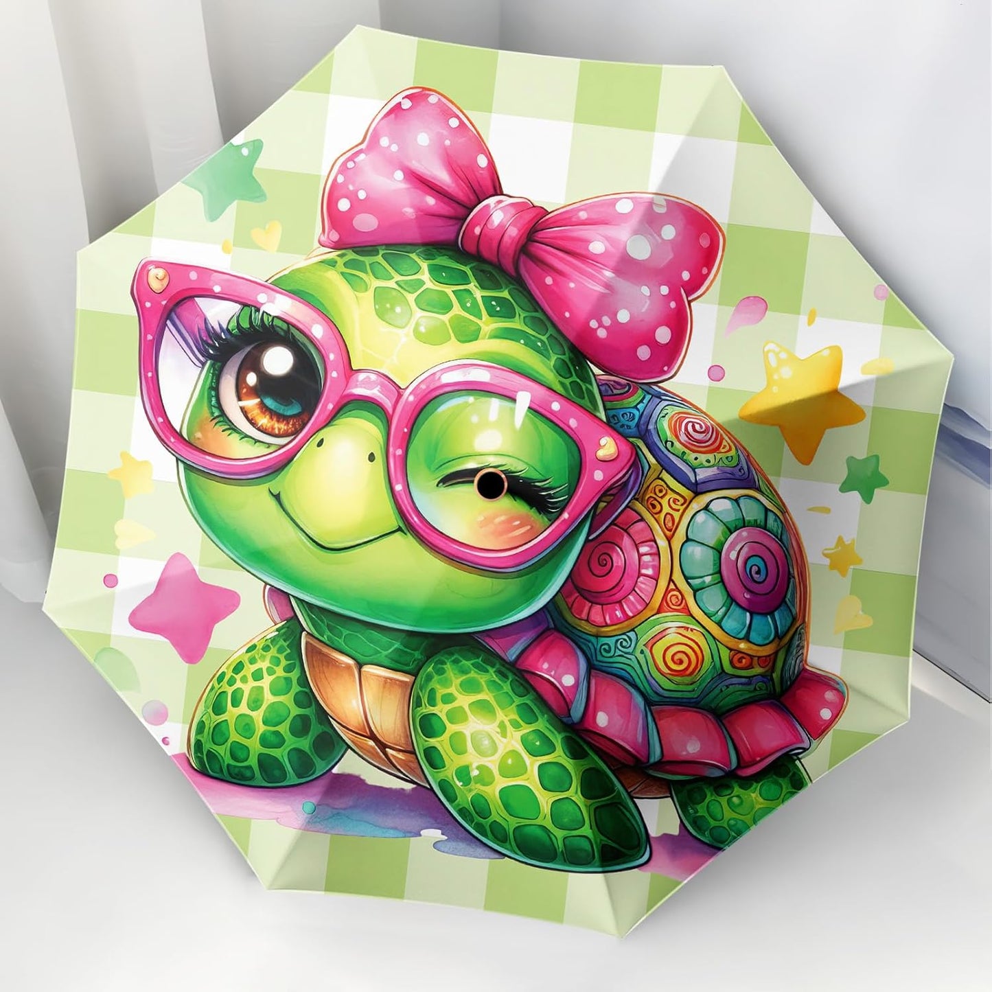 Small Travel Folding Umbrella for Girl, Portable, UV, SunShade, Compact, Automatic, Rain & Wind