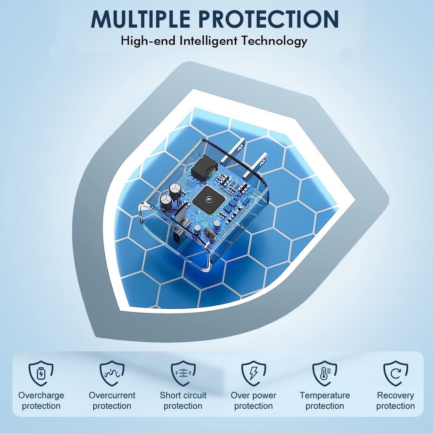 10FT Fast Charging Cord for iPhone 17 16e 15,3Pack Extra Long 10Foot USB C to Type C Charger Cable 20W USBC Charger Block Cube Super Quick Charging for iPhone 17 Air/17 16 15 Pro/Plus/Pro Max,iPad Pro