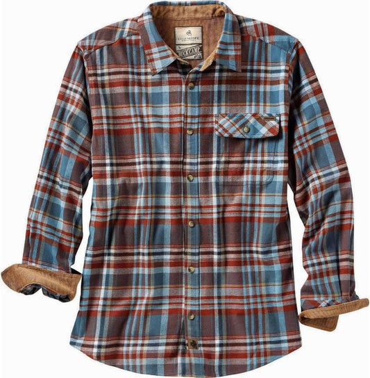 Legendary Whitetails Men's Flannel Shirt Long Sleeve Button Down 100% Cotton