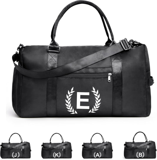 Gym Bag for Women & Men, Fitness Workout Sports Travel Duffle Bag with Wet Pocket & Shoes Compartment, Great Present for Gym Lovers
