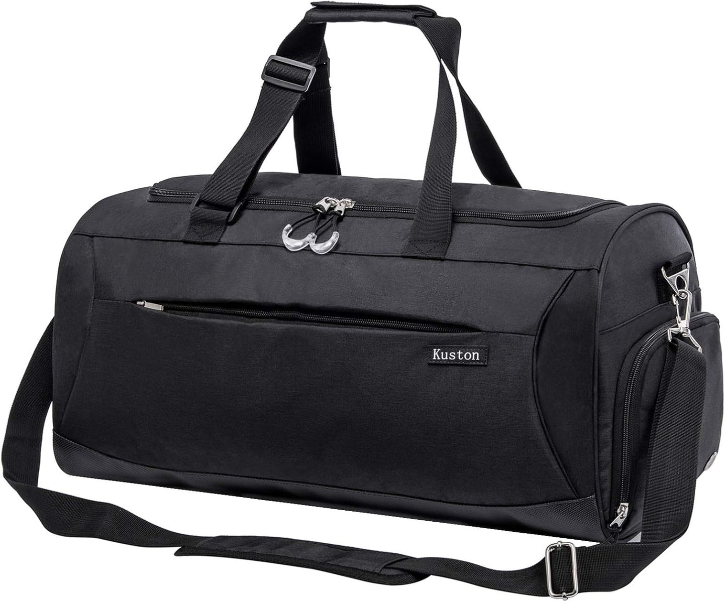 Kuston Sports Gym Bag with Shoes Compartment &Wet Pocket Gym Duffel Bag Overnight Bag for Men and Women