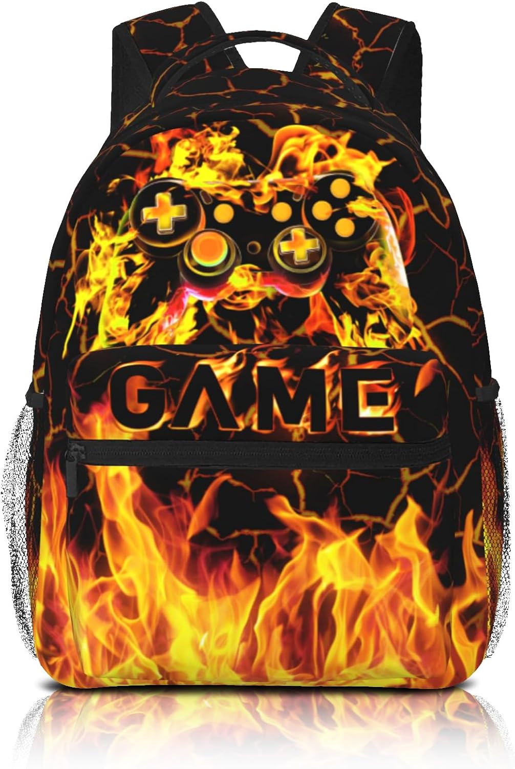 School Backpack For Boys Abstract Gamepad Boys Backpack For Kids Children Teens Elementary Middle School Boy Backpacks Ages 6-18 Video Games Bookbag back pack