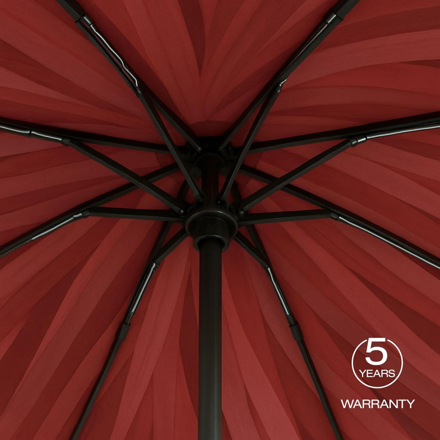 Knirps A.200 Medium Duomatic Windproof Umbrella for Adults – Automatic Open Close 38.5" Canopy, Travel Case Included