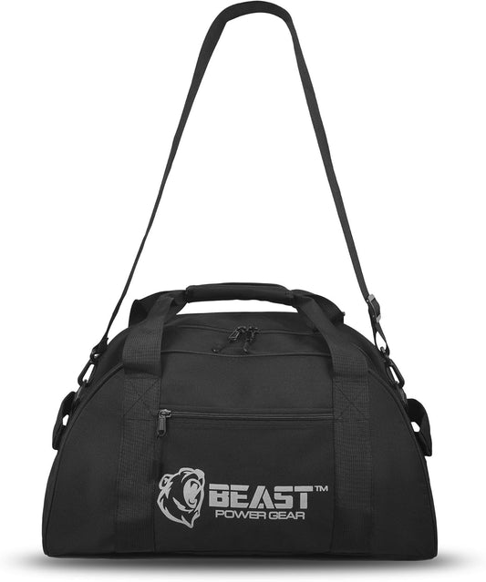 Unisex Duffel Bag Black, Extra Roomy Waterproof Small Gym Bag For Women with Shoe Compartment, Sports Bags with Zippered Pockets, Adjustable Straps Duffle Bag Travel Large Gym Bag For Men