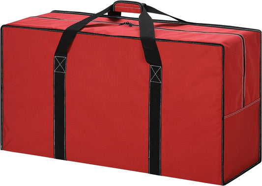 130L Extra Large Duffle Bag - 35 inch Heavy Duty & Water Resistant Duffel Bag Durable Luggage Storage Bag for Camping, Travel, Sports (Red)