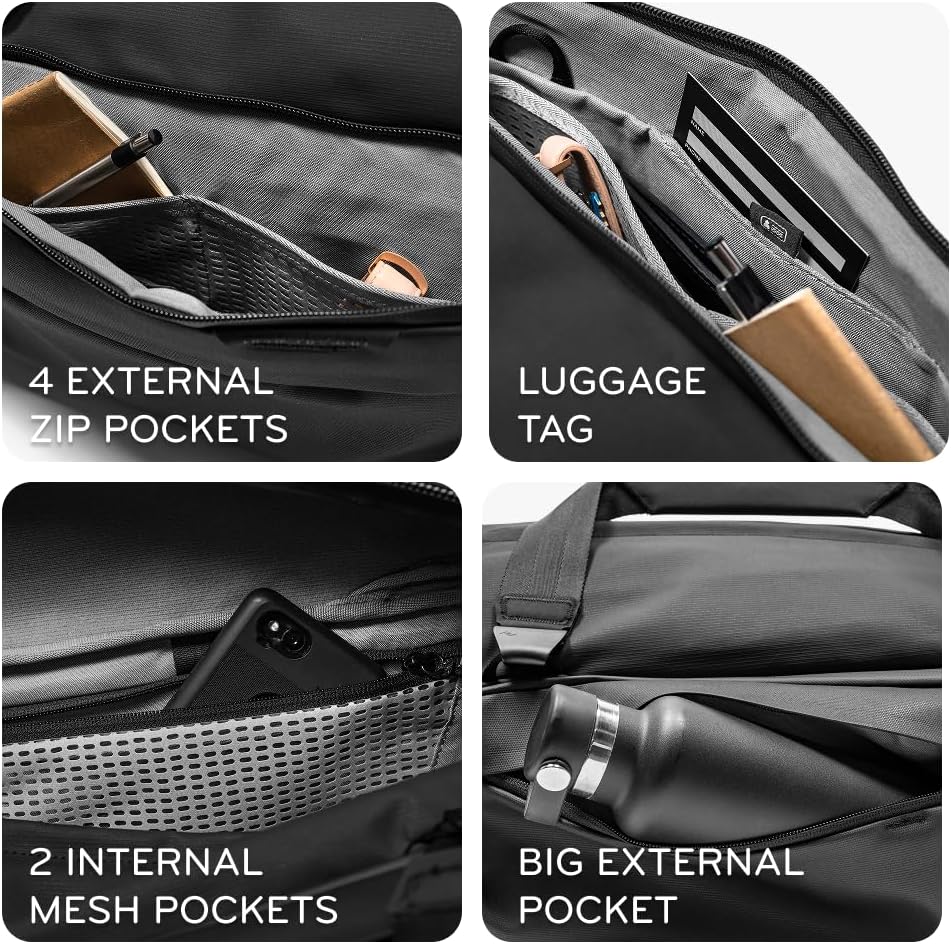 Peak Design Travel Duffel, Extra-Wide Single Zip Access, Weatherproof Shell, 4 External Pockets, Fits Packing Cubes & Camera Cubes, Ideal for Weekend Trips, Versatile Duffel Bag for Travel