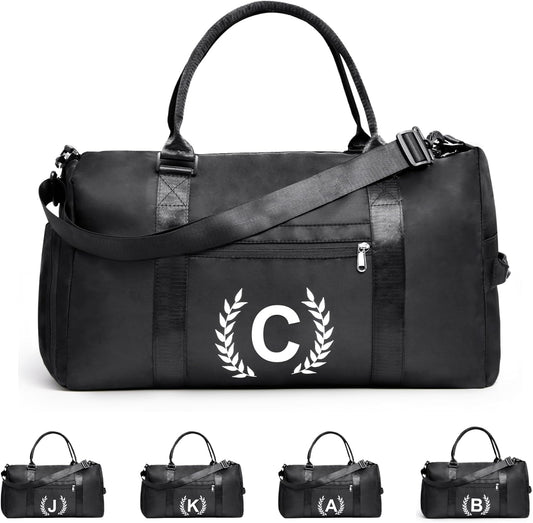 Gym Bag for Women & Men, Fitness Workout Sports Travel Duffle Bag with Wet Pocket & Shoes Compartment, Great Present for Gym Lovers