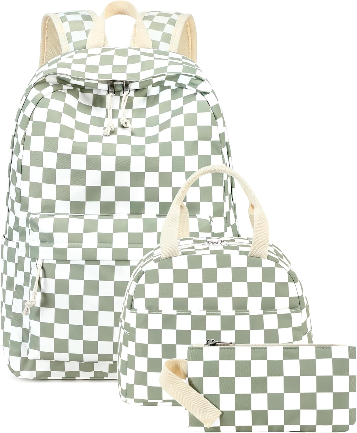 LEDAOU Backpack for Girls School Bag Kids Bookbag Teen Backpack Set Daypack with Lunch Bag and Pencil Case