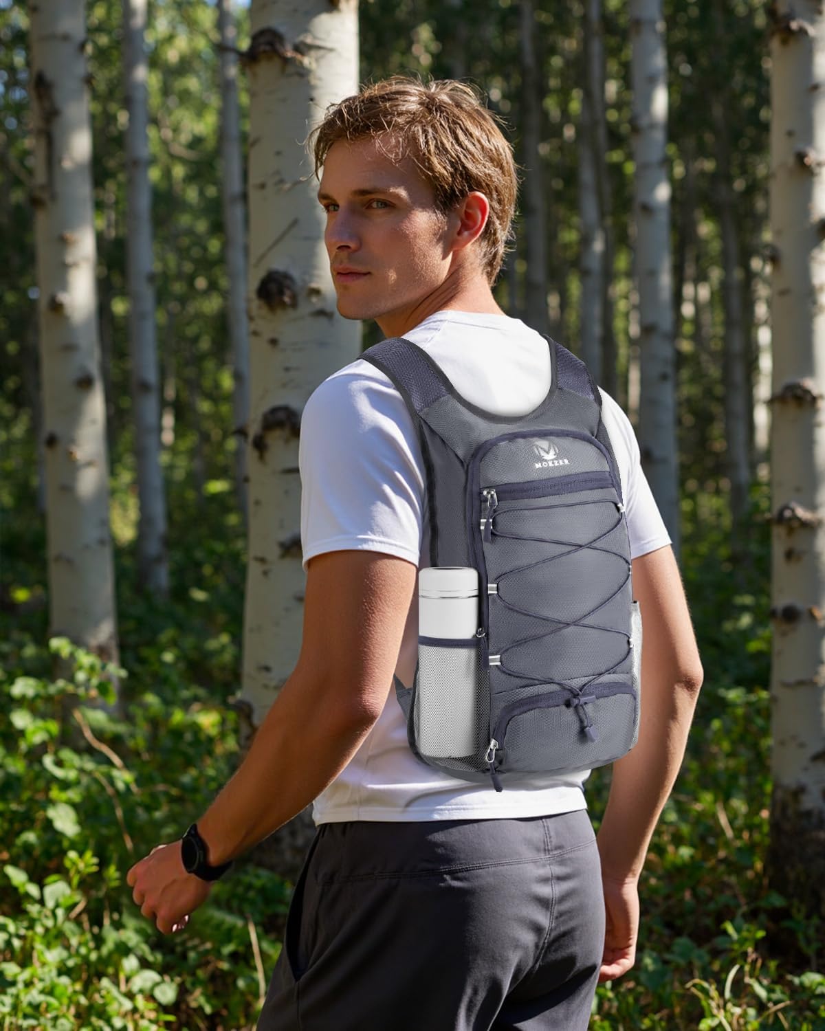 15L Lightweight Packable Hiking Backpack Water Resistant Foldable Daypack for Hiking Travel Cycling Outdoor Sports