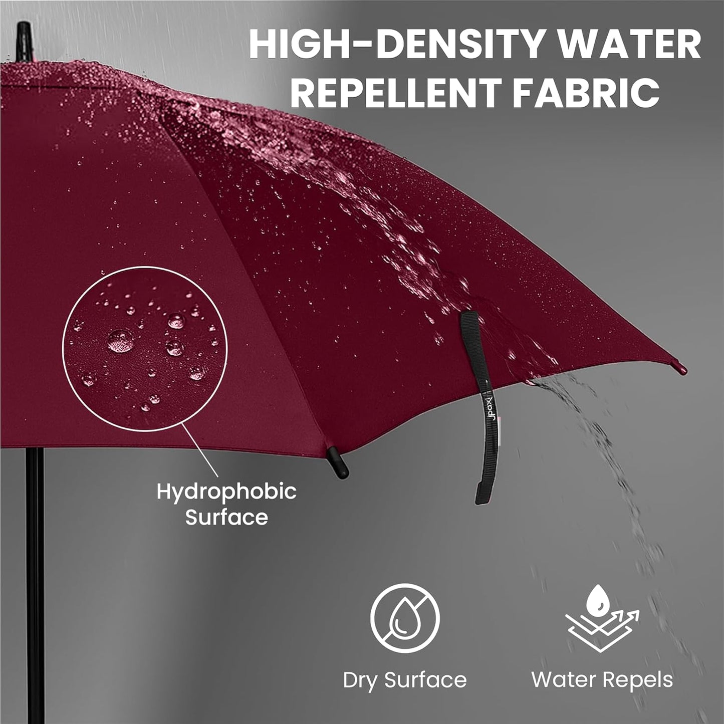 Golf Umbrella Windproof - 62/54/47 Inch Large Umbrellas For Rain Heavy Duty - Automatic Open Ultimate UV Protection - Water Repellent Double Canopy Vented - Best Sports Umbrella