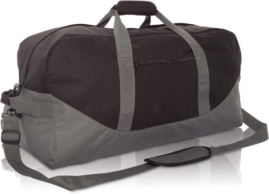 DALIX 25" Big Adventure Large Gym Sports Duffle Bag (Black Grey Navy Blue Red Camo)