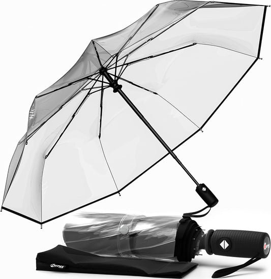 REPEL Windproof Travel Umbrella - Compact & Withstands Winds up to 85MPH , Strongest Premium Auto Folding Umbrella for Rain and Sun - Durable, Light & Portable for Women & Men , Fits Backpack & Cars