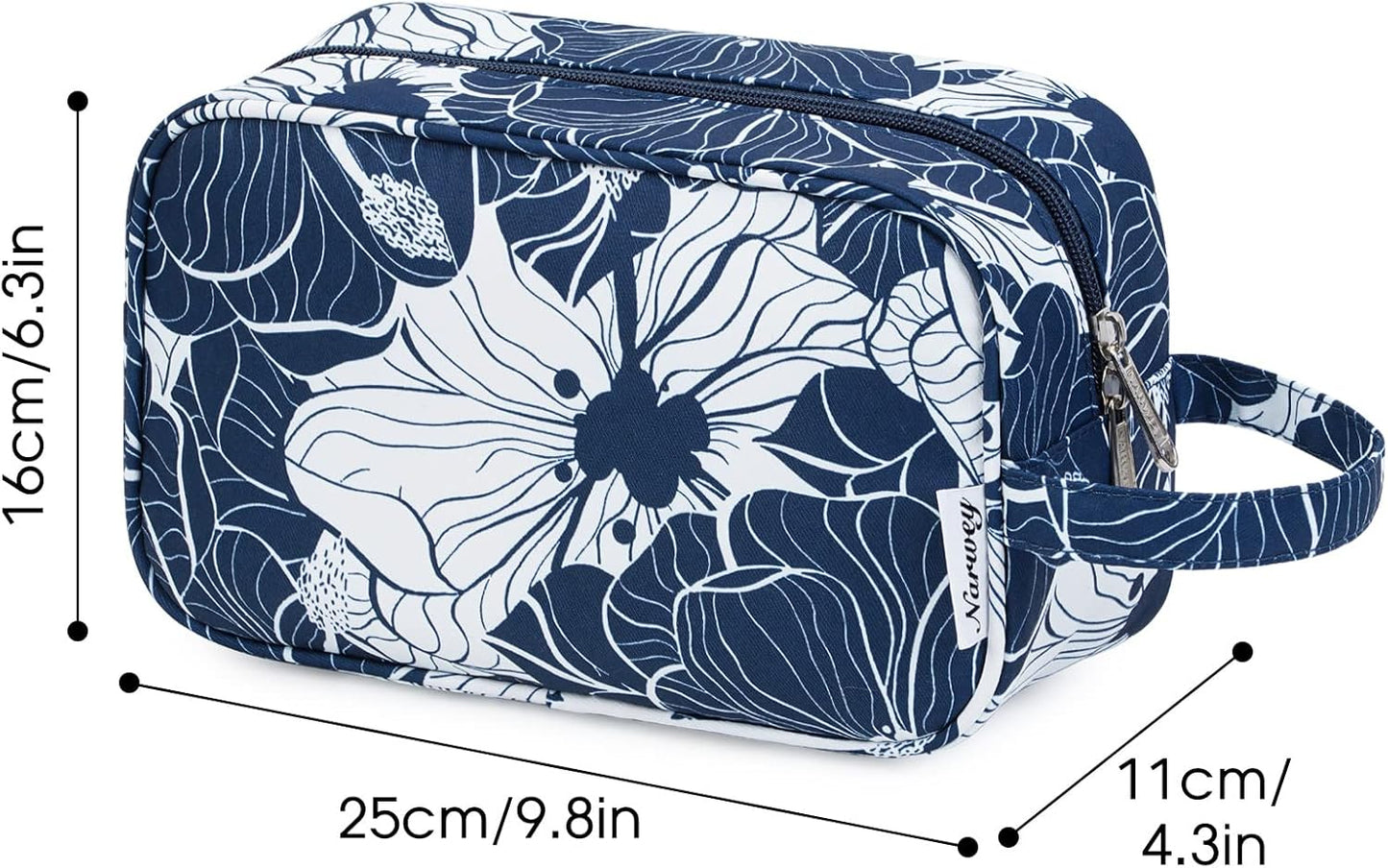 Narwey Travel Toiletry Bag for Women Traveling Dopp Kit Men Travel Bag for Toiletries Cosmetic Bag Makeup Bag Medicine Bag for Traveling